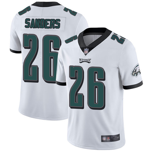 Men Philadelphia Eagles #26 Miles Sanders White Vapor Untouchable NFL Jersey Limited Player Football